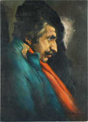 Трошин Николай Степанович. Мужской портрет в зеленом камзоле 